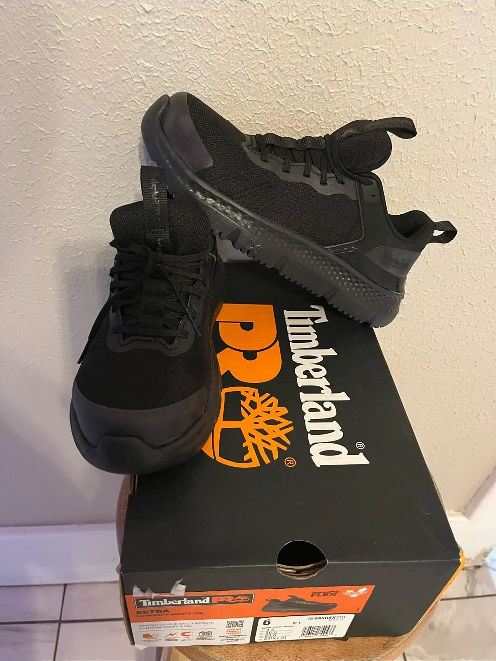 Timberland PRO Men’s Black Setra Composite Safety Toe Work Shoes